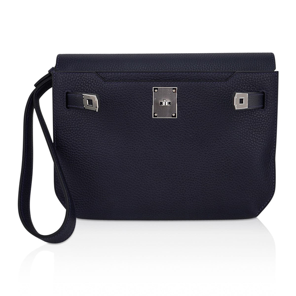Kelly Depeches 25 Pouch in Togo Leather, Palladium Hardware