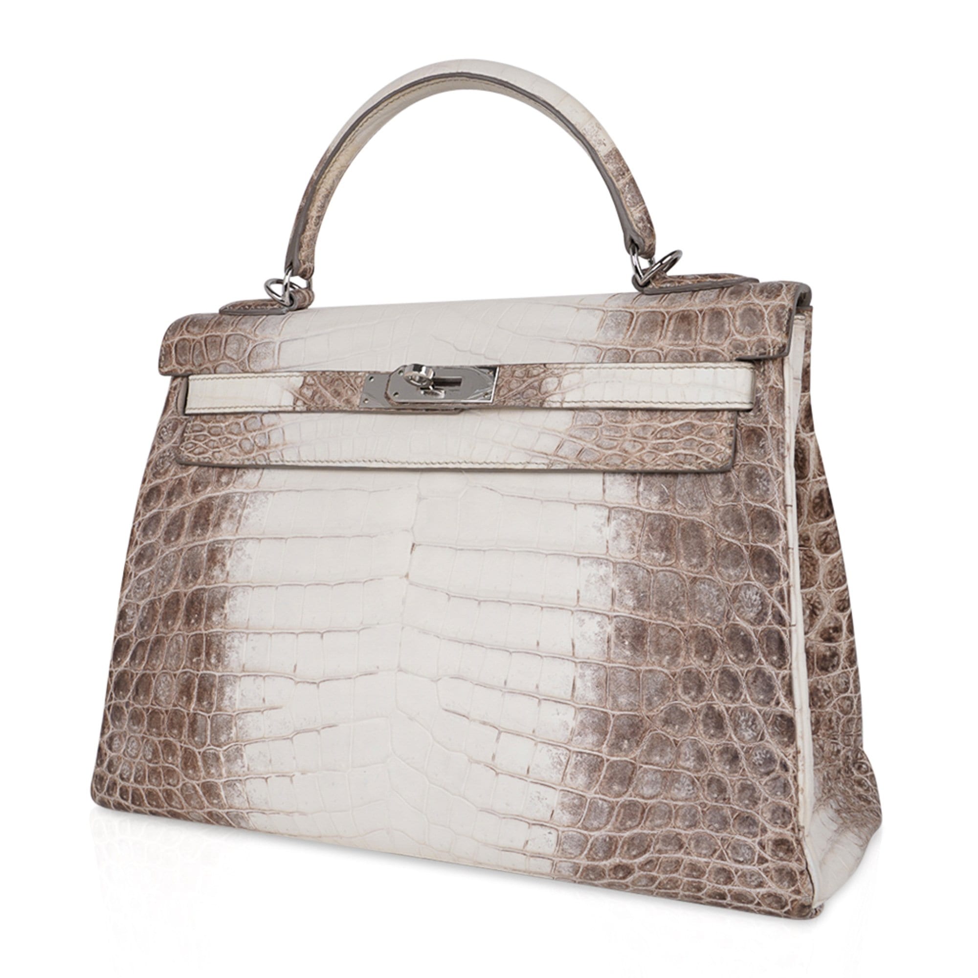 Hermès Himalayan Crocodile 35 cm Special Edition Kelly For Sale at