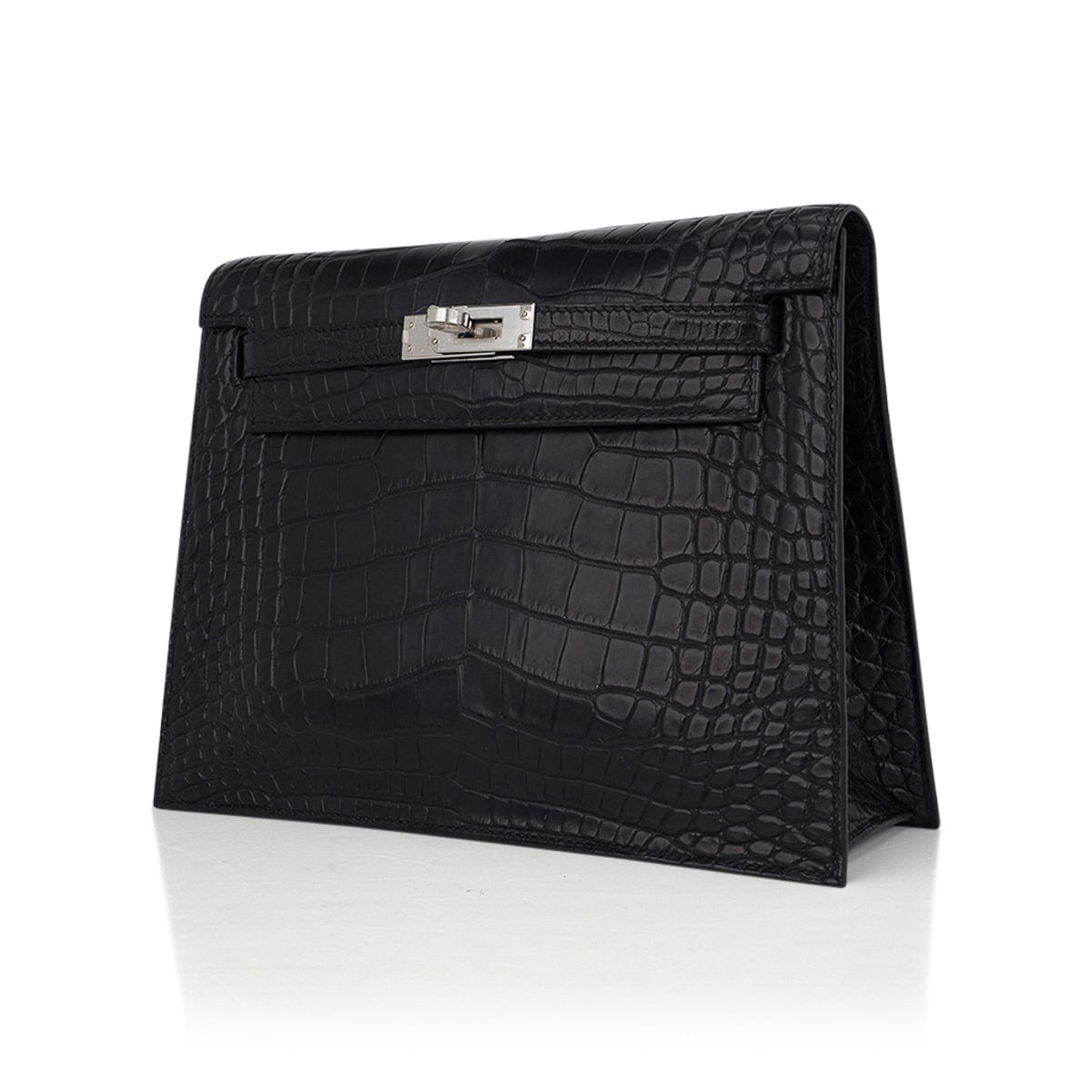 Hermes Kelly Danse Bag Matte Black Crocodile Rare Limited Edition