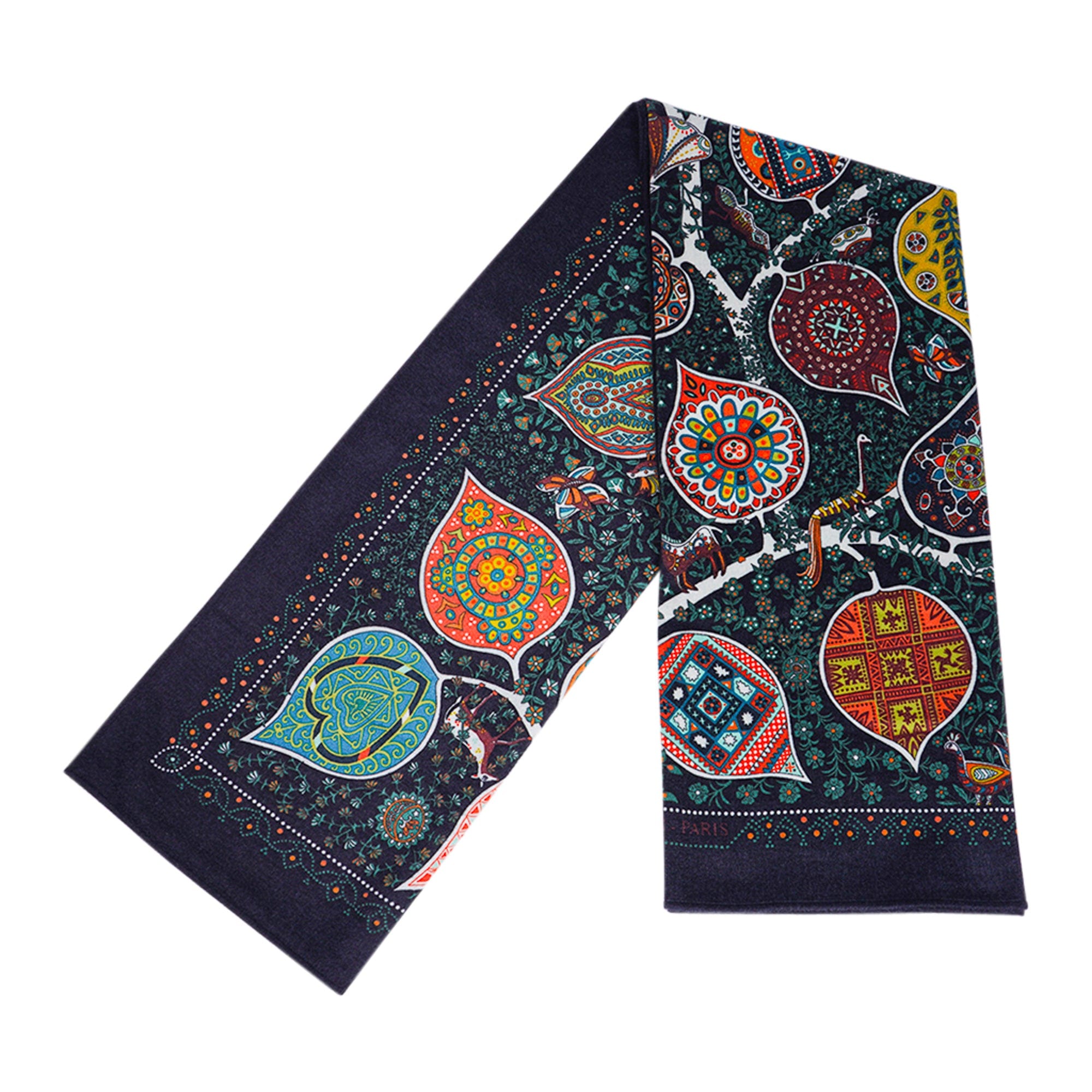 Hermes Blanket Tree of Life Blanket Multicolored Cashmere / Silk