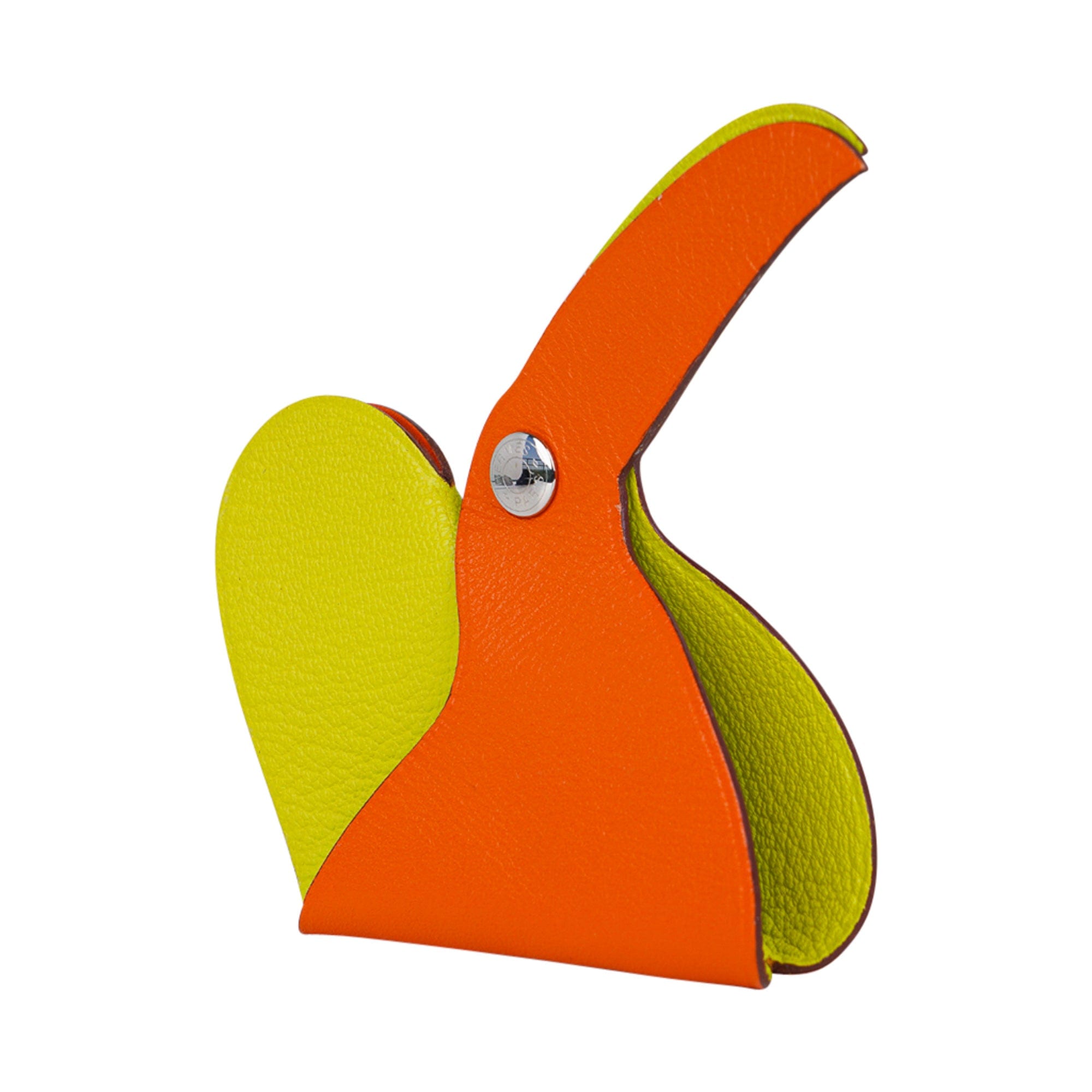 Hermes Clickazoo Toucan Orange / Lime Whimsical Art Piece New w/Box