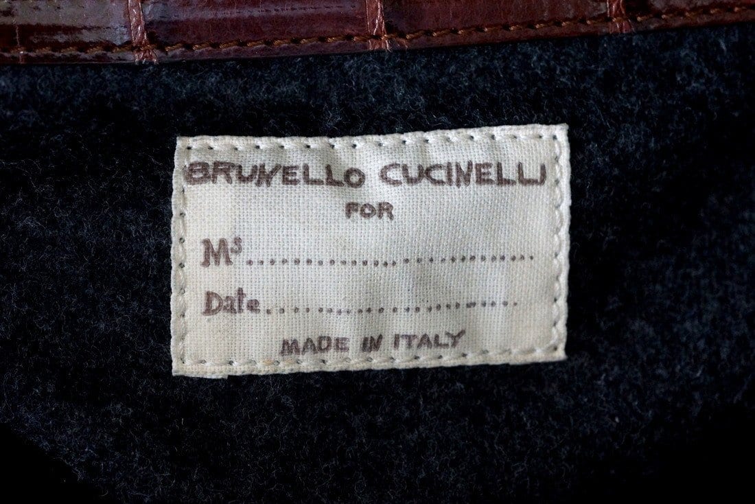 Brunello Cucinelli Bag Luxurious Exclusive Rich Brown Crocodile Tote - mightychic