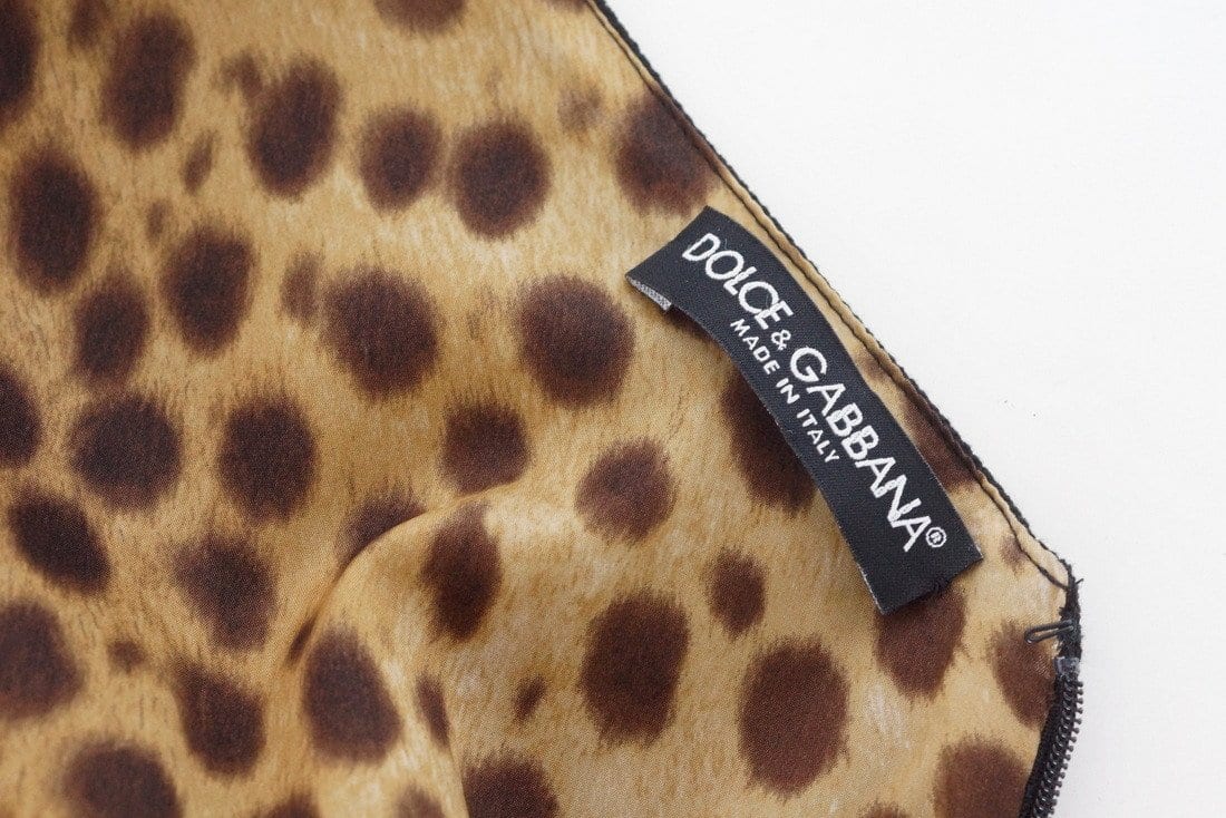 Dolce&Gabbana Dress Lace Inset Deep V Signature 44 /8 - mightychic
