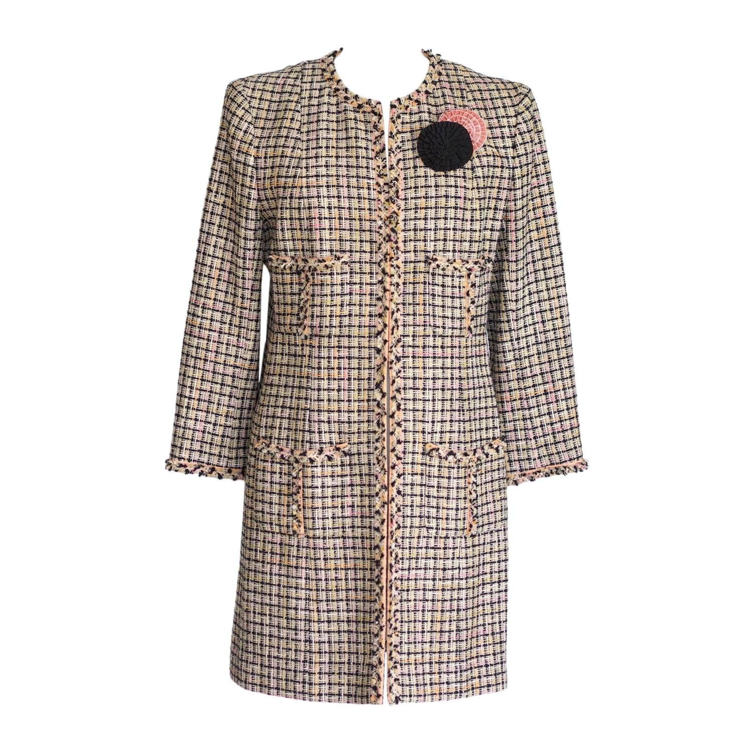 Chanel 03P Jacket / Coat Fantasy Tweed 46 fits 10 to 12 – Mightychic