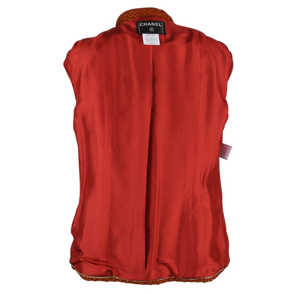 Silk blouse Chanel Red size 8 US in Silk - 25915436
