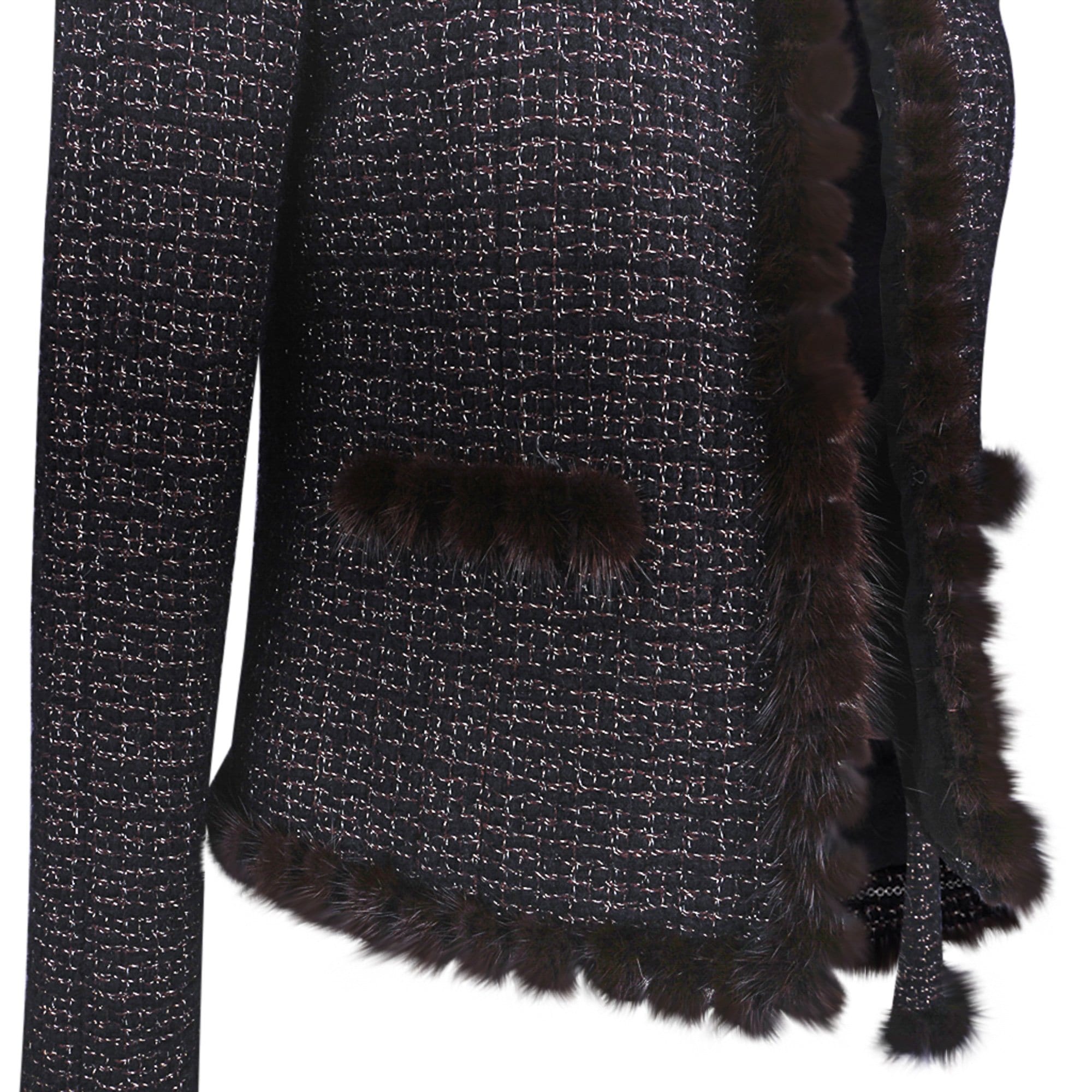 La petite veste noire jacket Chanel Navy size 40 FR in Cotton - 29683579