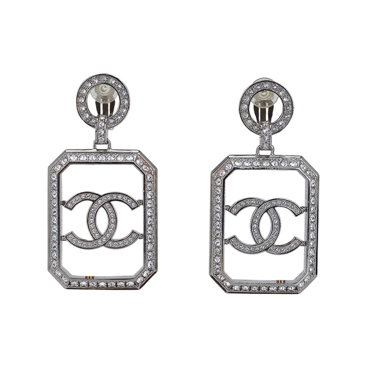What Goes Around Comes Around Chanel CC Round Earrings