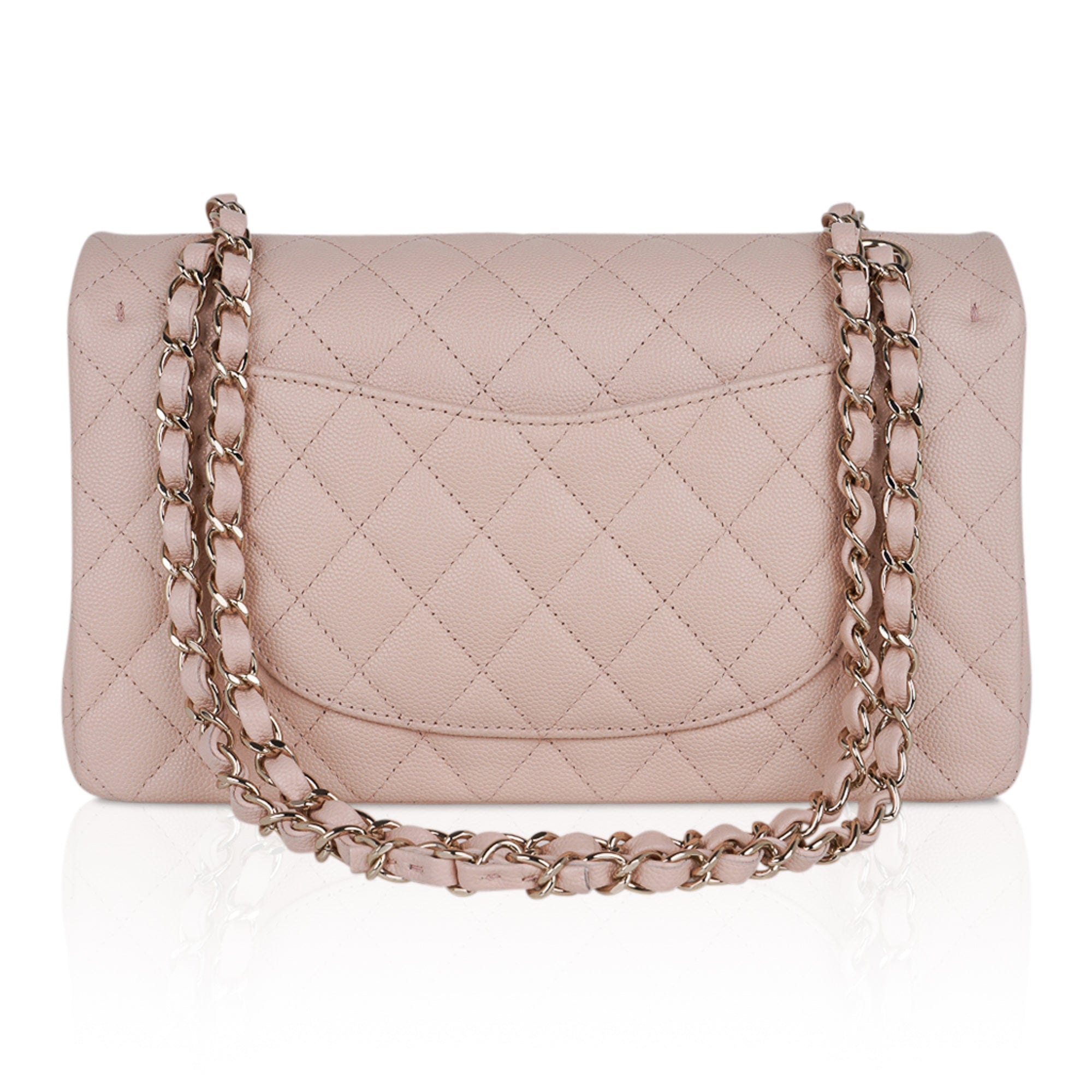 Chanel Classic Double Flap Caviar Leather Shoulder Bag