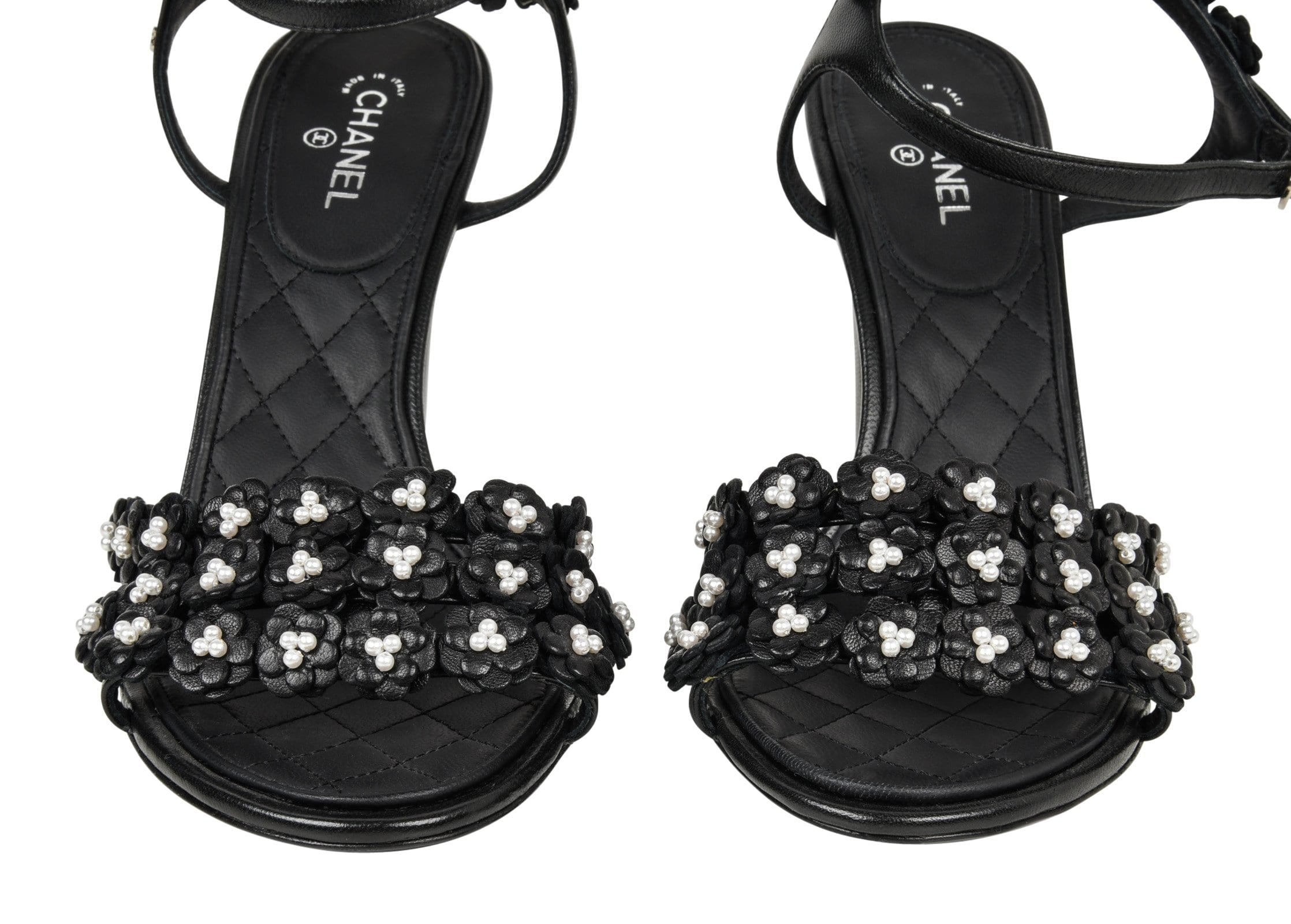 CHANEL Beaded Sandals