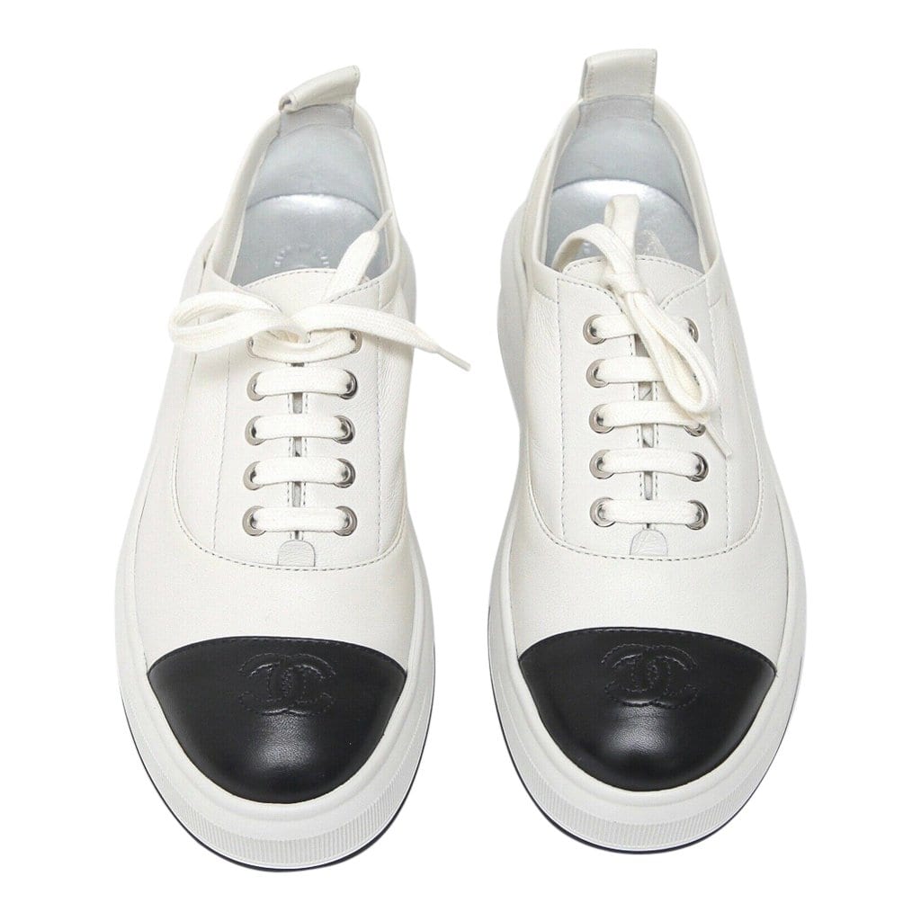 PT Sneaker CHL 039 in 2023  Chanel sneakers, Trendy block heels