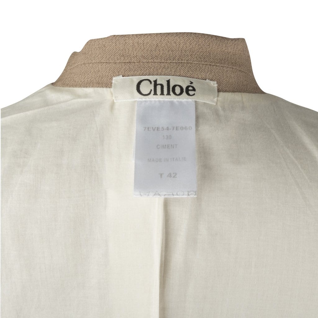 Chloe Jacket Easy Sleek Cut Warm Nude  42 / Fits 6 to 8 - mightychic
