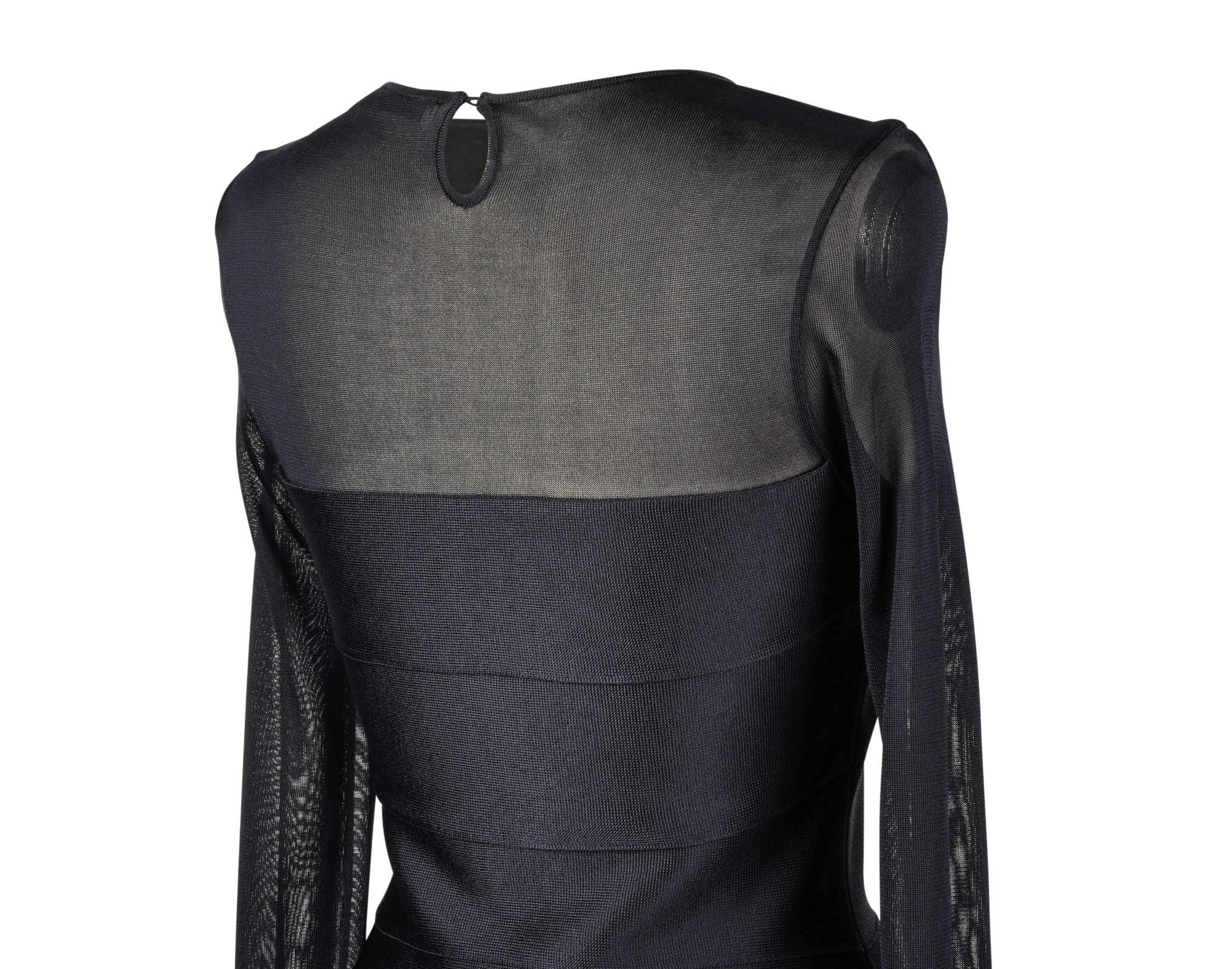 Christian Dior Dress Black Bandage and Mesh 40 / 8