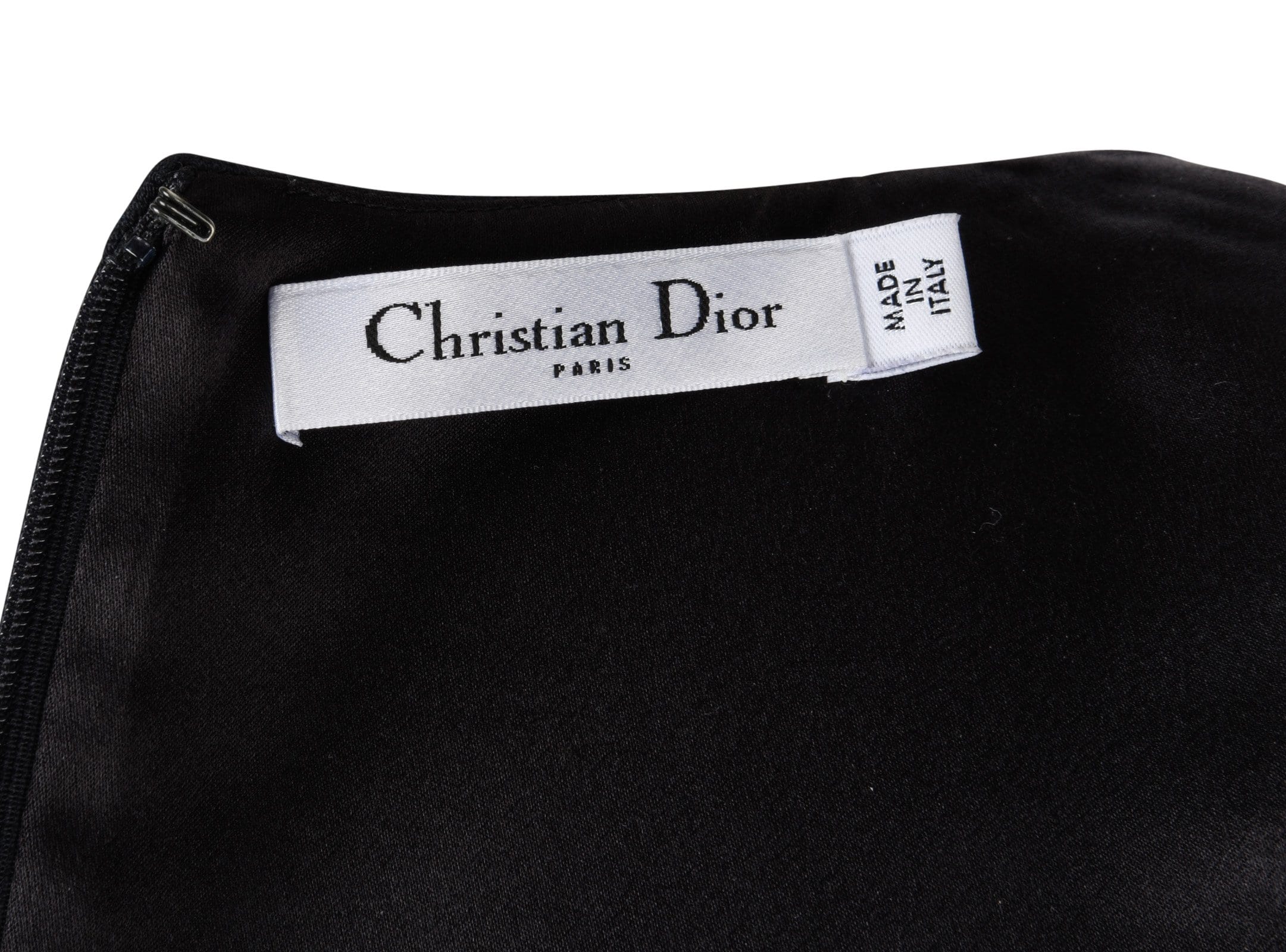 Christian Dior Top Black Sleeveless Jeweled Shoulder 6 - mightychic