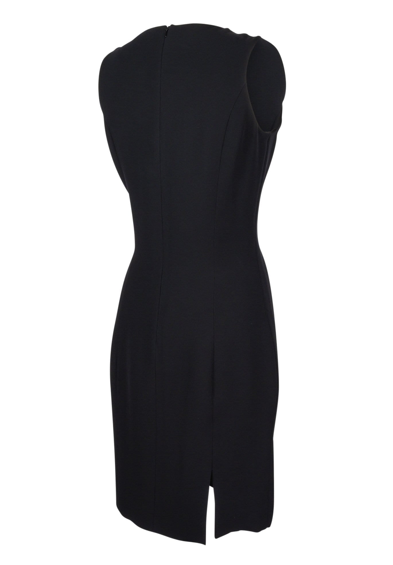 Christian Dior Dress Black Navy Pleated Inset Detail fits 8