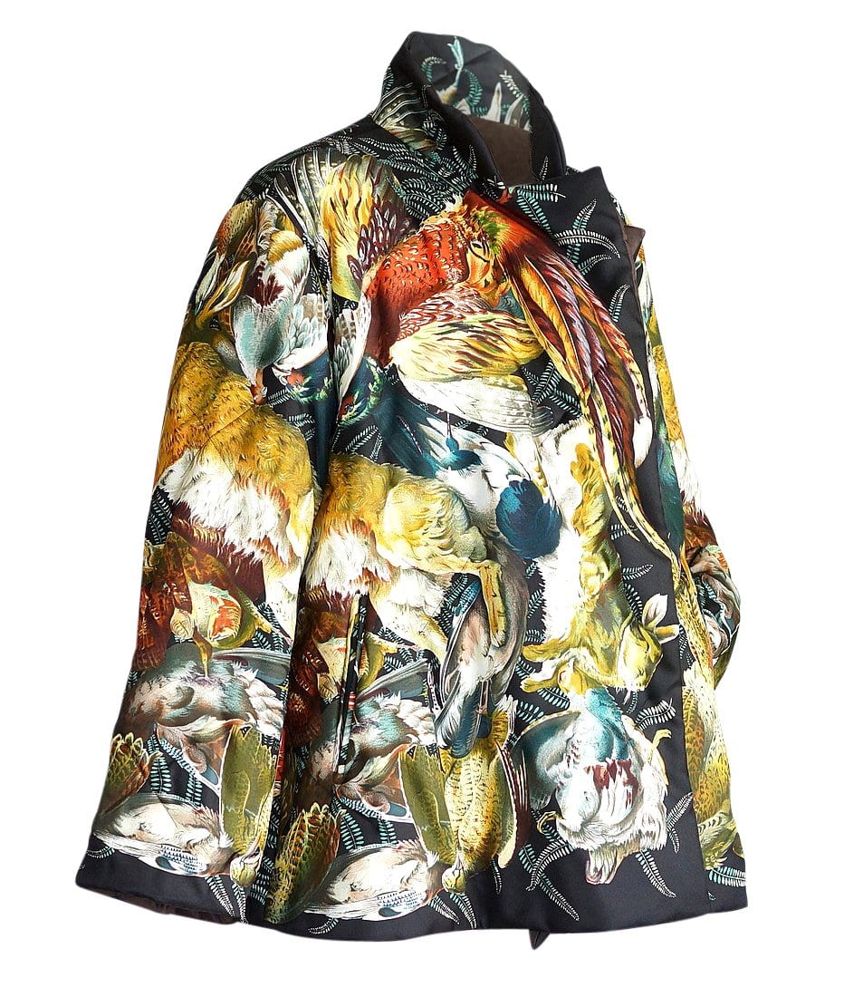 Hermès Vintage Paperoles Silk Paperoles Jacket