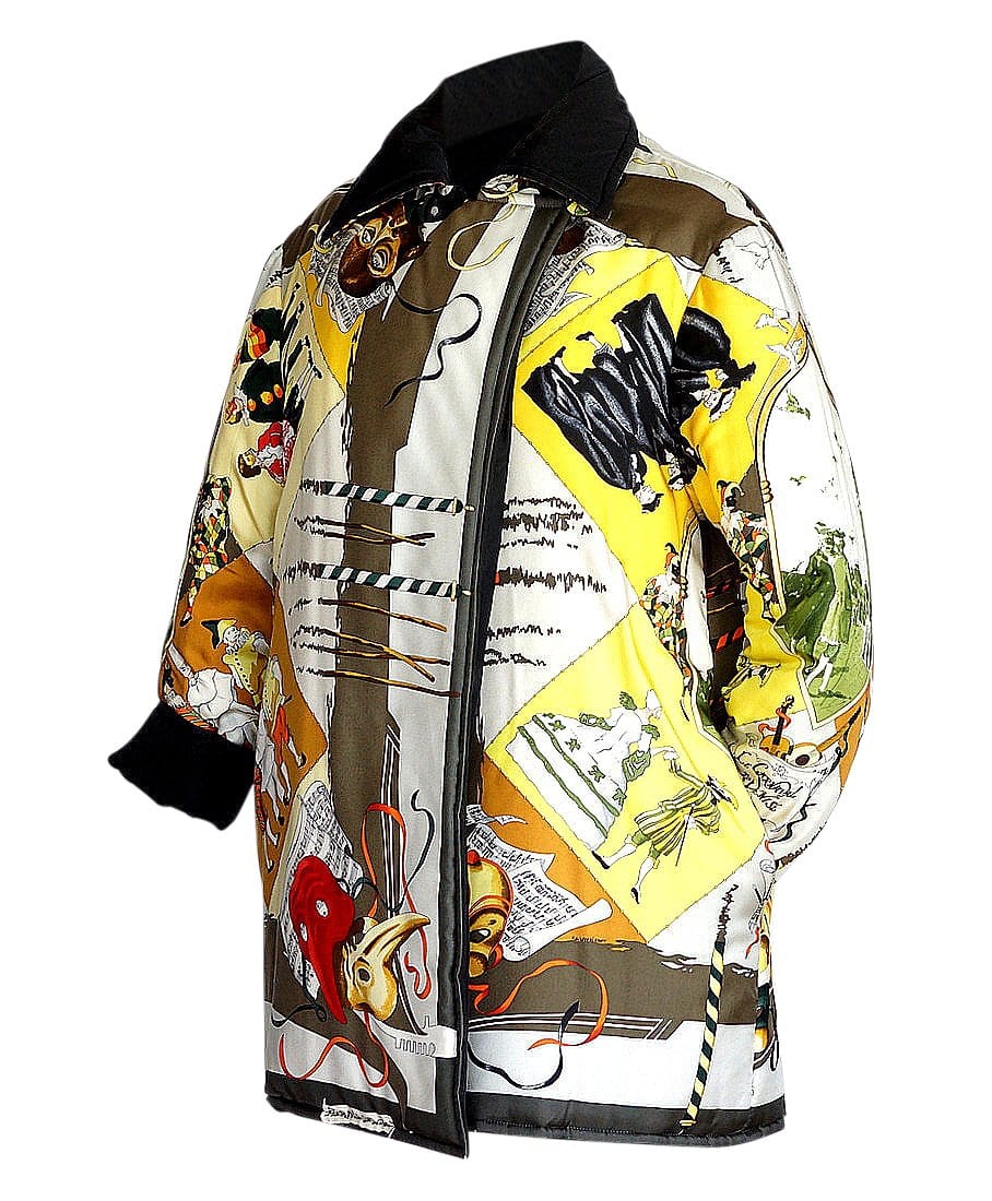 Hermes Jacket Le Carnavale de Venise Reversible Scarf Print 36 / Fits 4 to 6 - mightychic