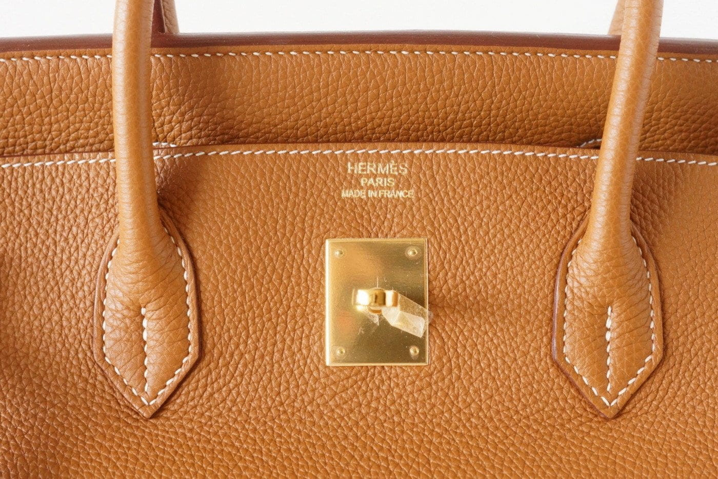 Hermes Birkin 40 Bag Coveted Gold Togo Coveted Gold Hardware - mightychic