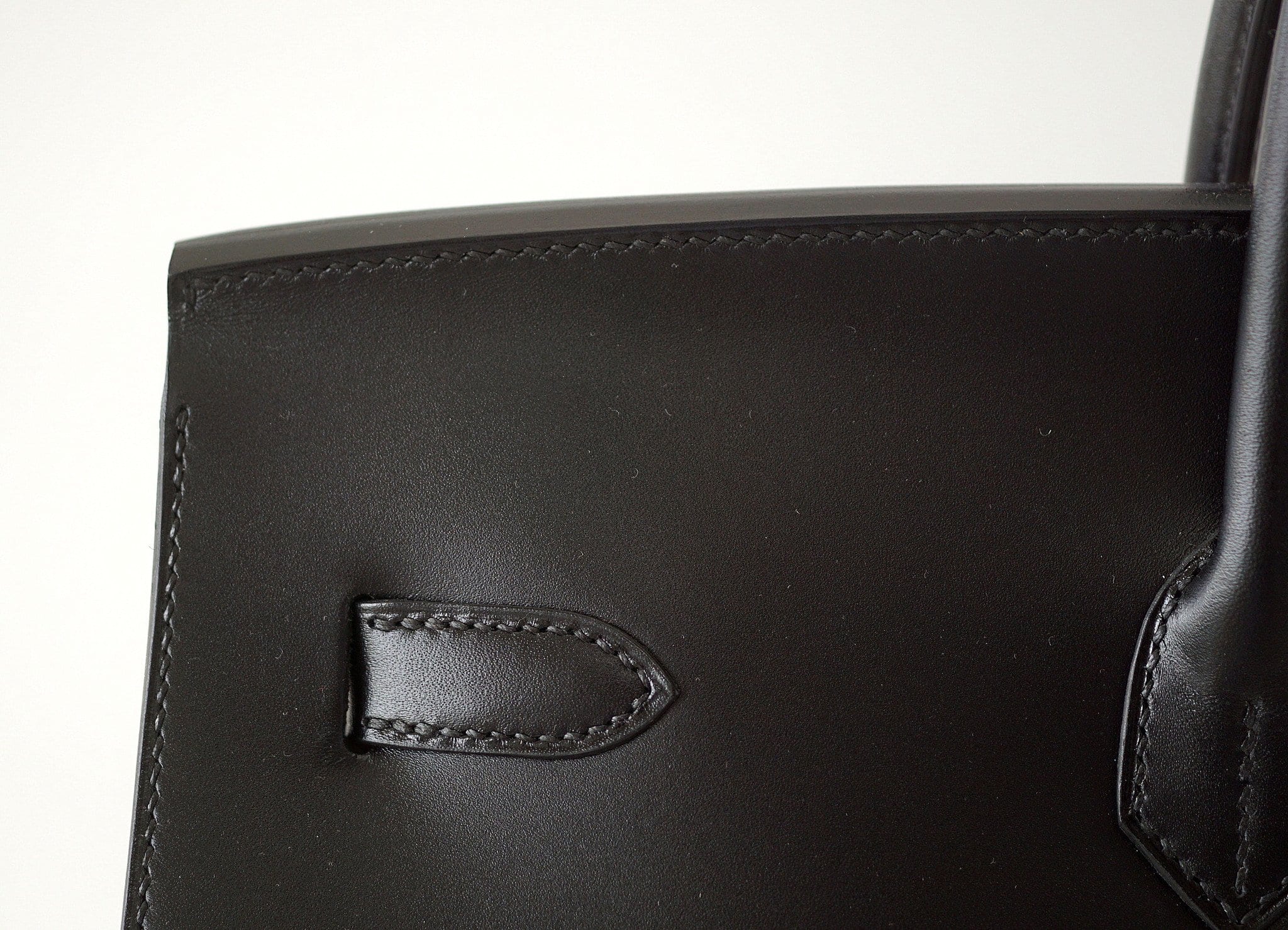 Hermes Birkin 35 Bag Black Box Palladium Guilloche Hardware – Mightychic