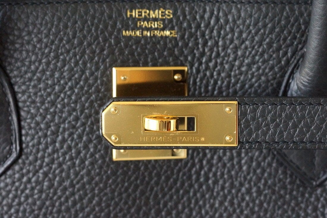 Hermes Birkin 30 Bag Bleu Aztec Chevre Gold Hardware Very Rare For