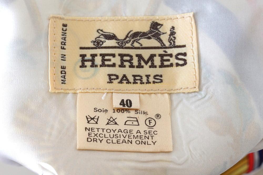 Hermes Skirt Liberte Egalite Fraternite Scarf Print Silk 40  6 - mightychic