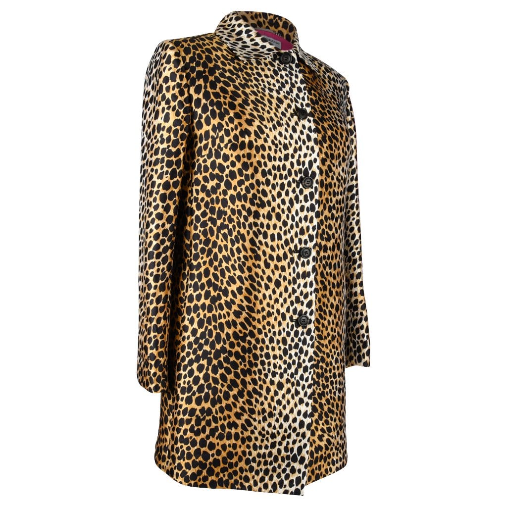 Dolce&Gabbana Coat Cheetah Print Spring Jacket 40 / 6 Mint