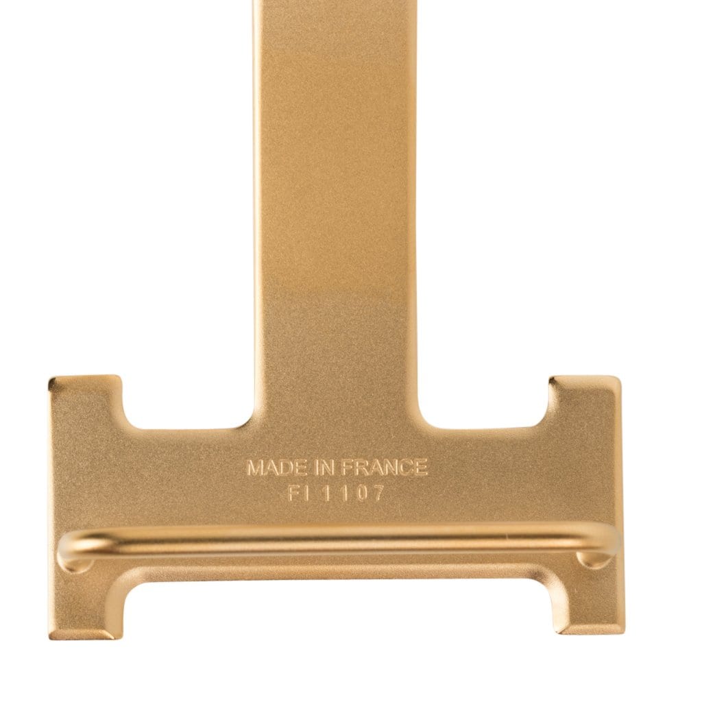 Hermes Belt H Constance 32 mm Rouge Coeur / Blue De Nord Epsom Brushed Gold 95