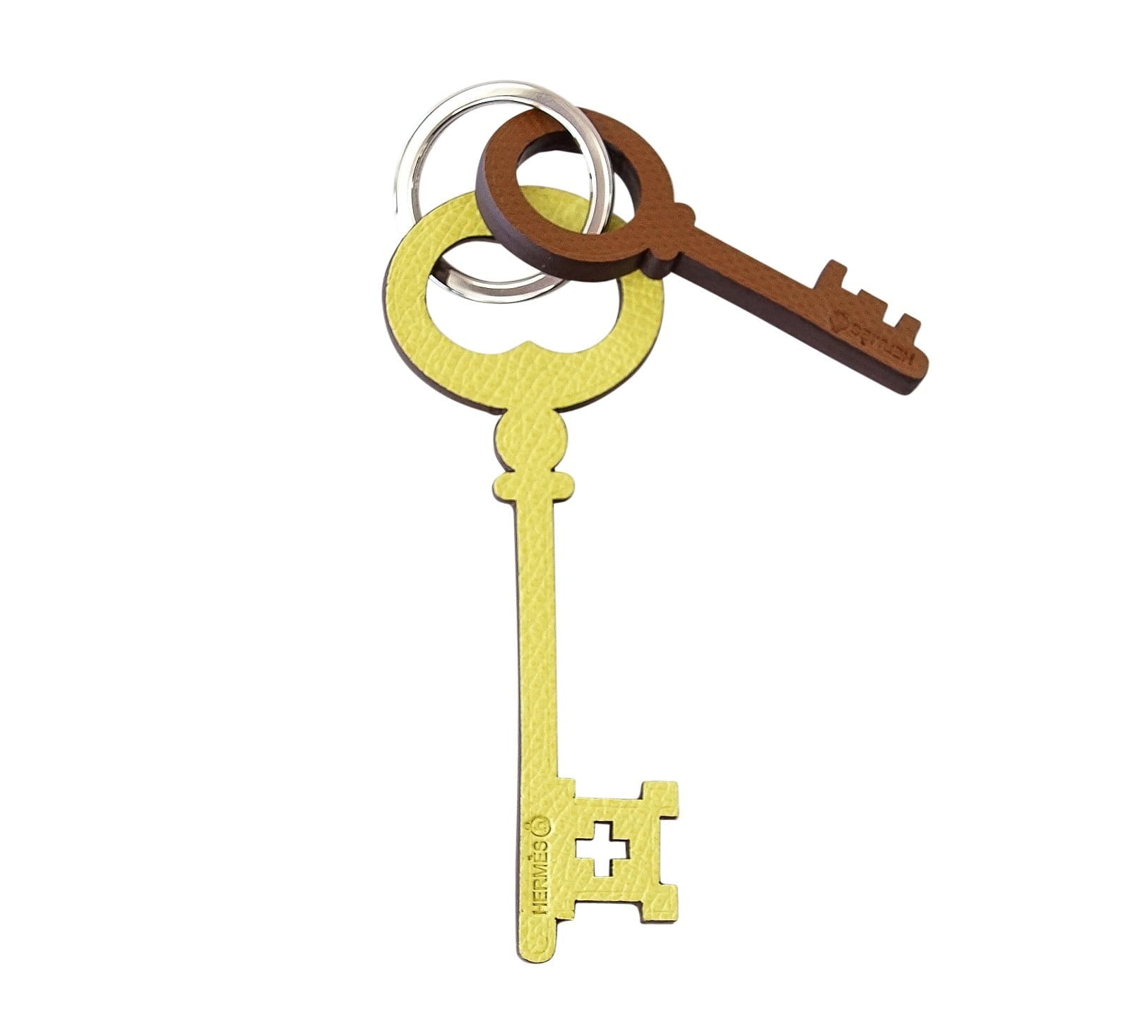 Hermes Key Ring Reversible Key Charms Petite h - mightychic