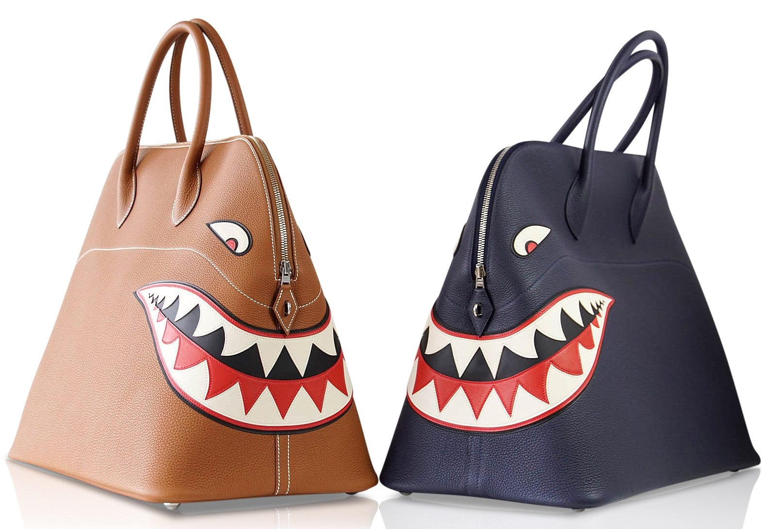 Hermes Bolide 40 Bag Barenia Leather Ltd Ed Runway Shark Bolide Monste –  Mightychic