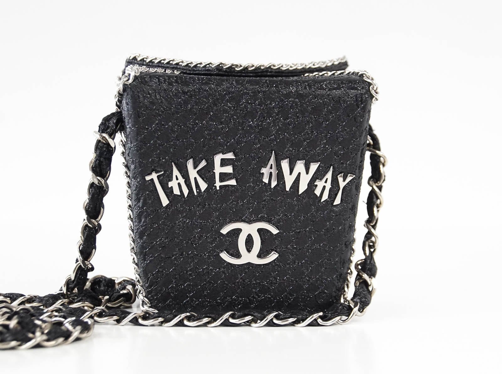 Chanel Two Tone Black and White Flap Bag Rare Limited Edition For
