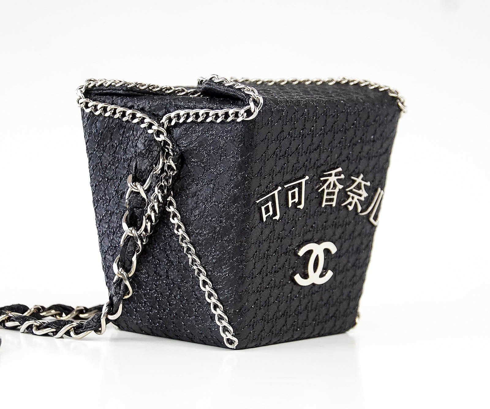 Chanel Take Away Box Bag Rare Limited Edition Runway Shanghai Collection - mightychic