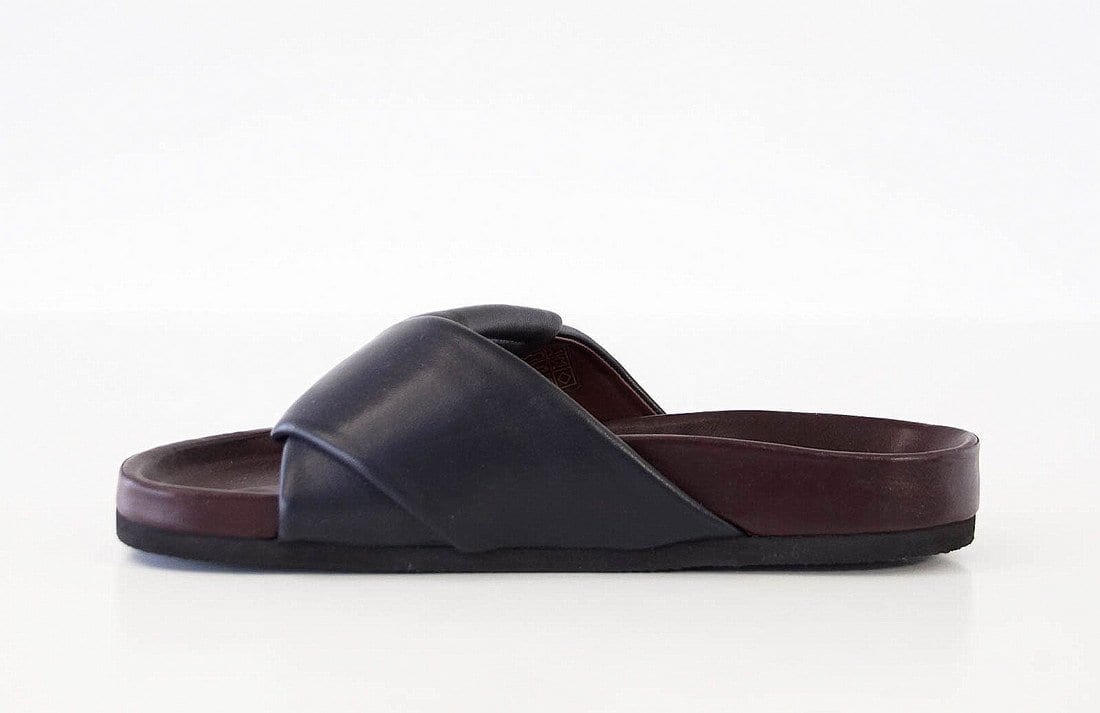 Celine Shoe Navy Slide Summer IT Sandal 38 / 8 fits 39/9 - mightychic