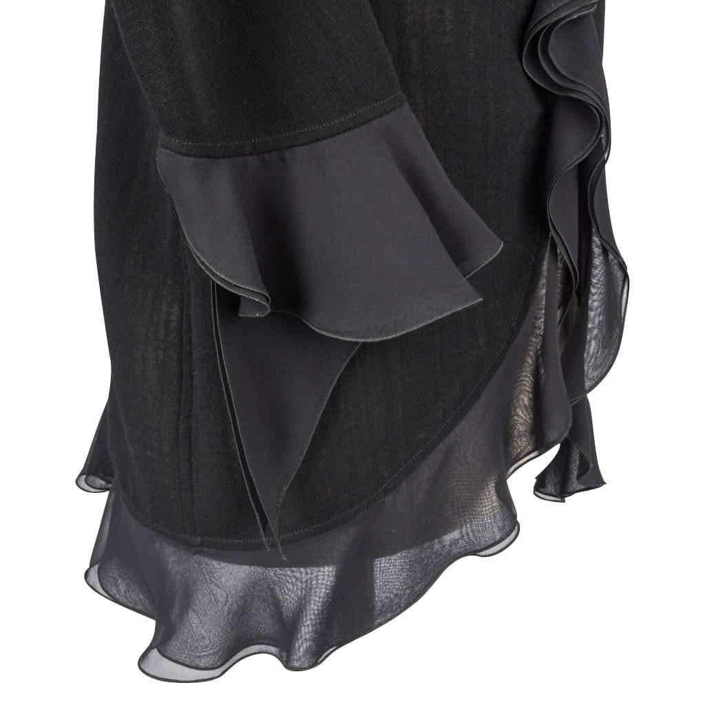 Emanuel Ungaro Evening Skirt Set Ruffle Trim Jacket 12