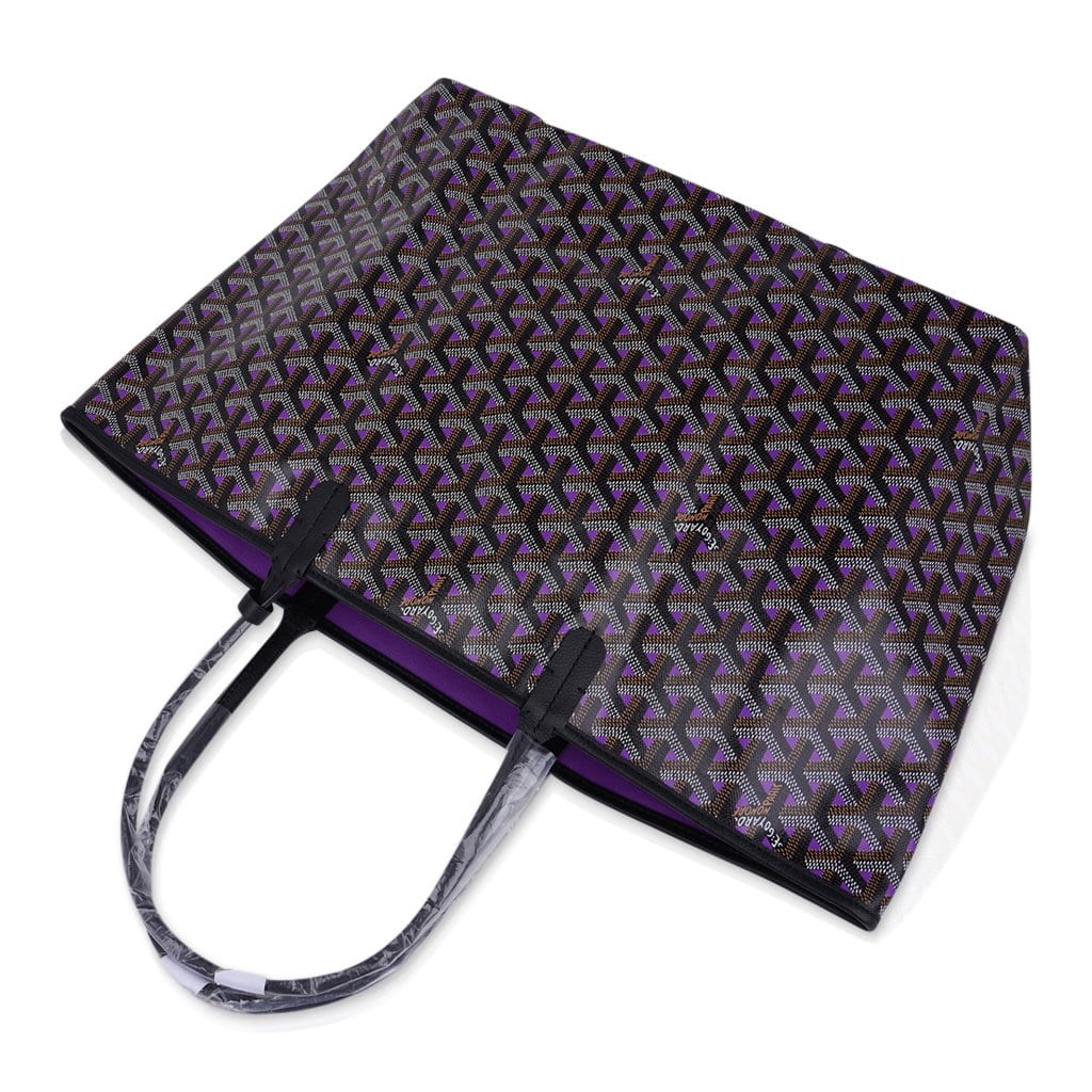 purple goyard wallet