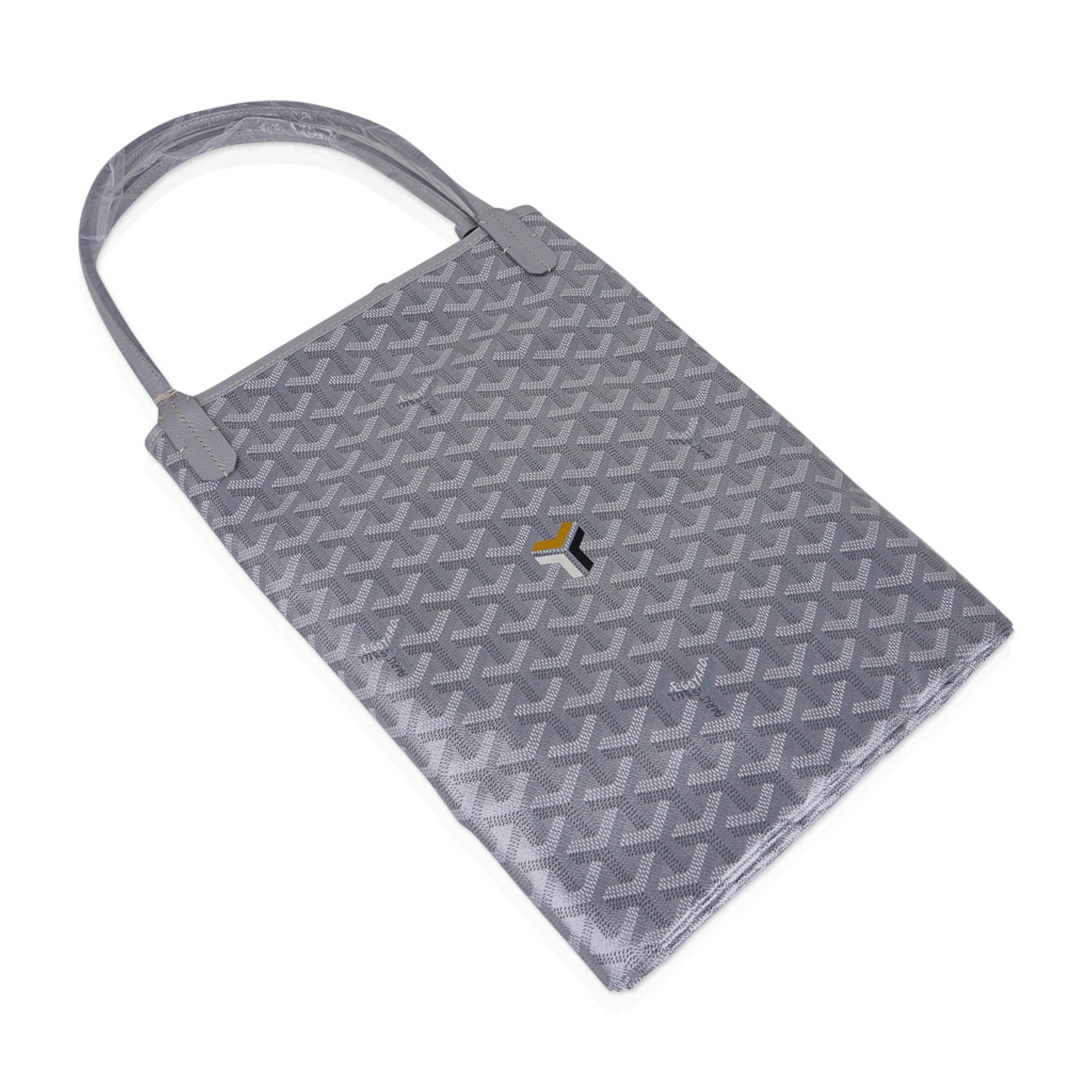 Beautiful New Silver Metallic GOYARD Croisseier 35 Bag With Lock/key $3900