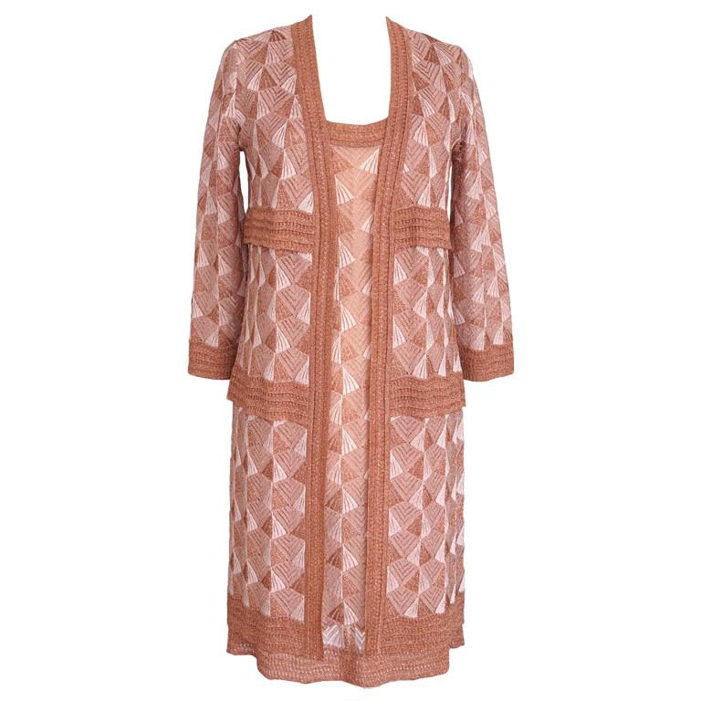 Missoni Dress Set Striking Deco Design Chic Colours 42 / 8 - mightychic