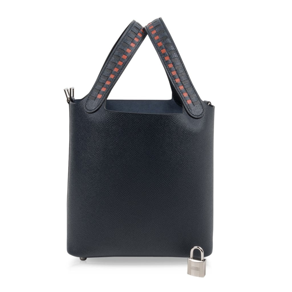 Hermes Picotin Lock Bag Tressage Epsom Leather Palladium Hardware
