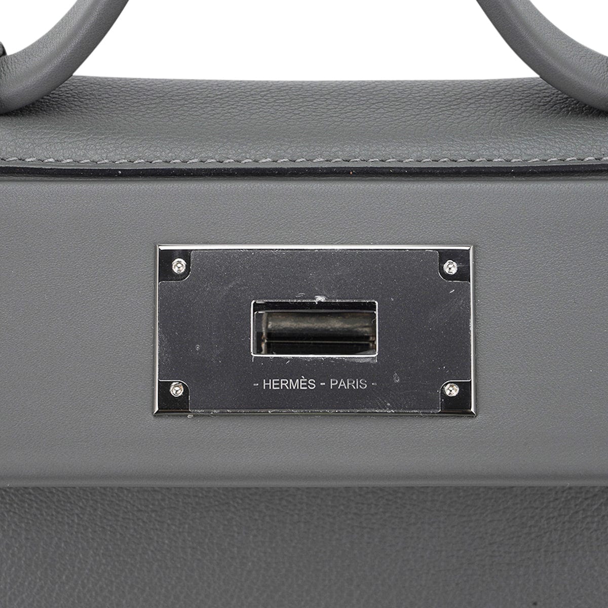Hermes 24/24 21 Mini Bag Gris Meyer Evercolor / Swift Leather Palladium Hardware