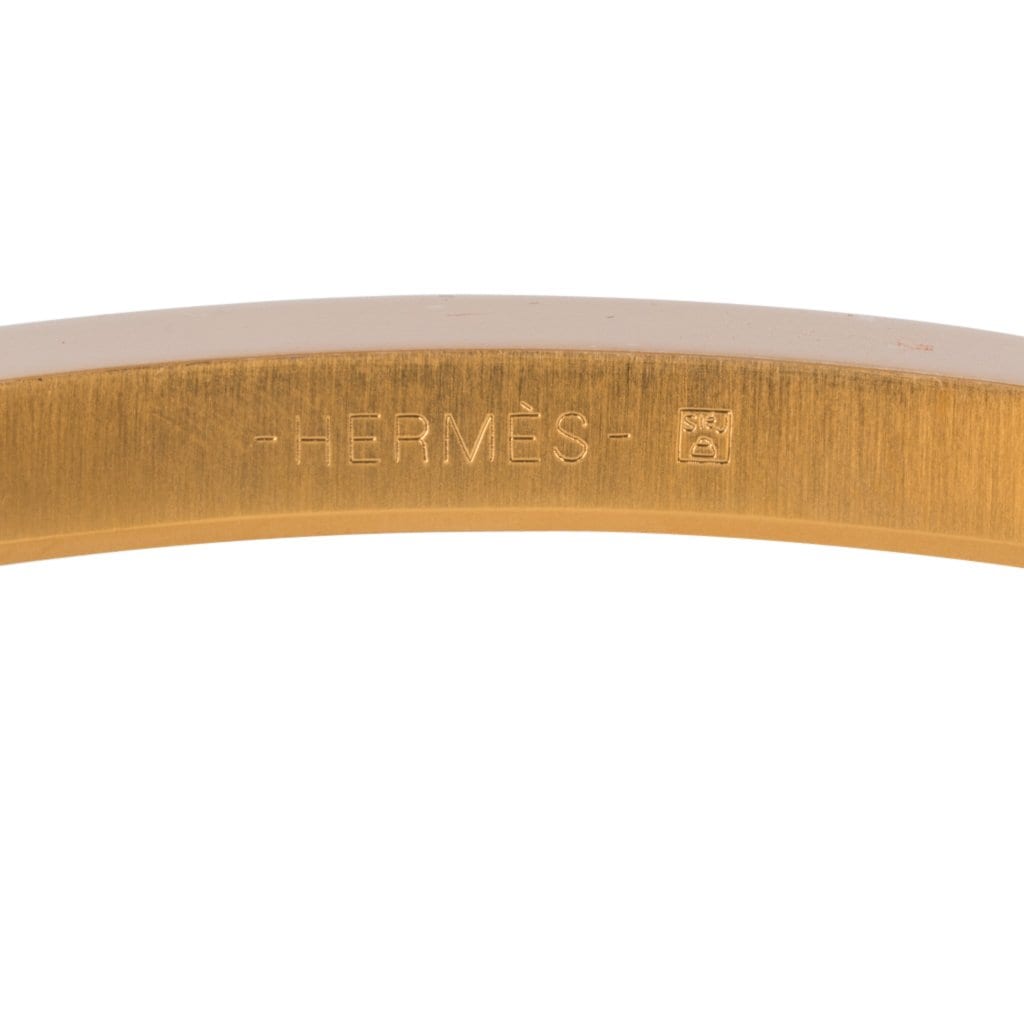 Hermes Belt Constance 42mm Gold / Craie Brushed Gold Buckle 105