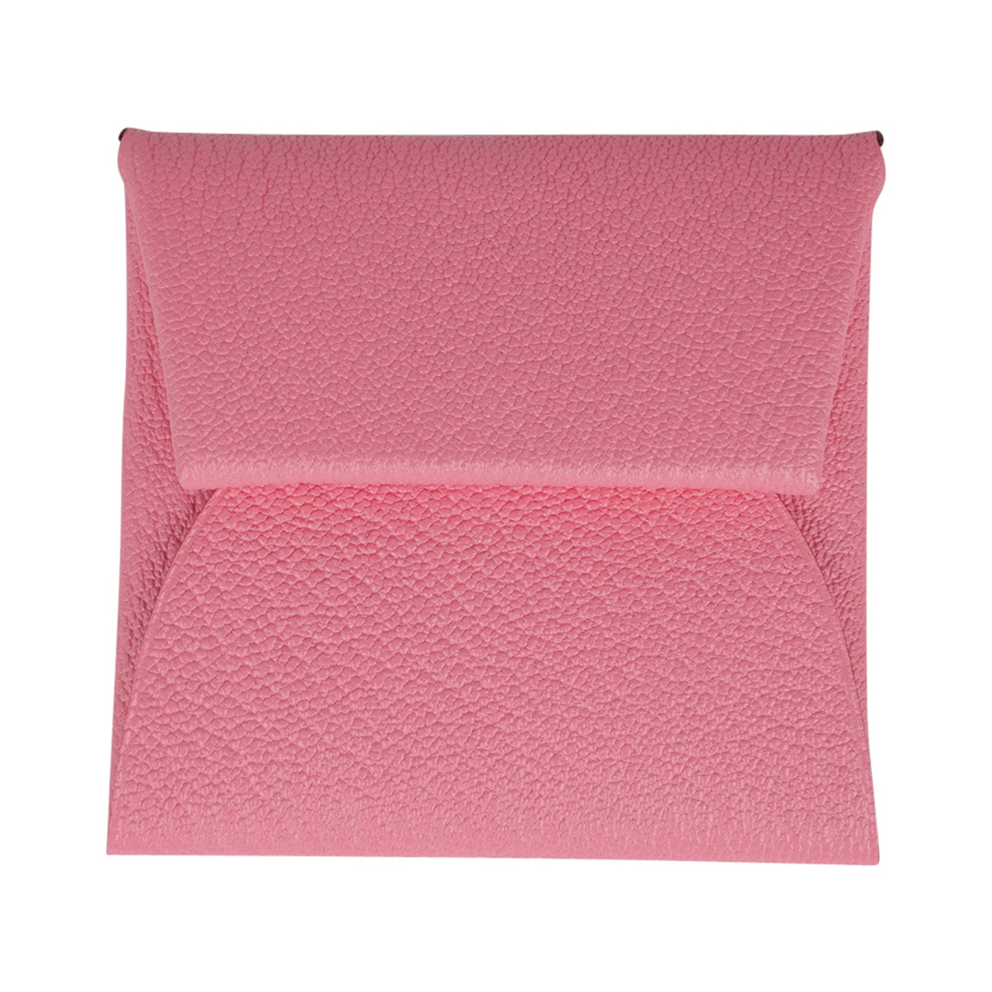 Hermes Bastia Verso Change Purse Rose Confetti / Brique Chevre Leather
