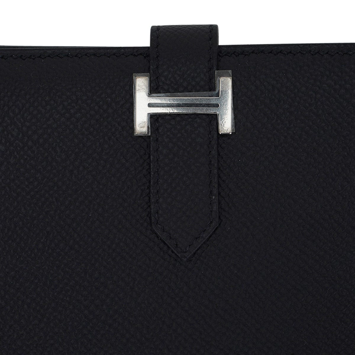 Hermès Bearn Wallet Noir Black 89 Epsom Palladium Hardware – SukiLux