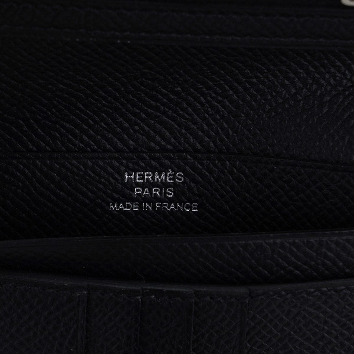 Hermes Bearn Card Holder Epsom Mauve Pale Palladium Hardware