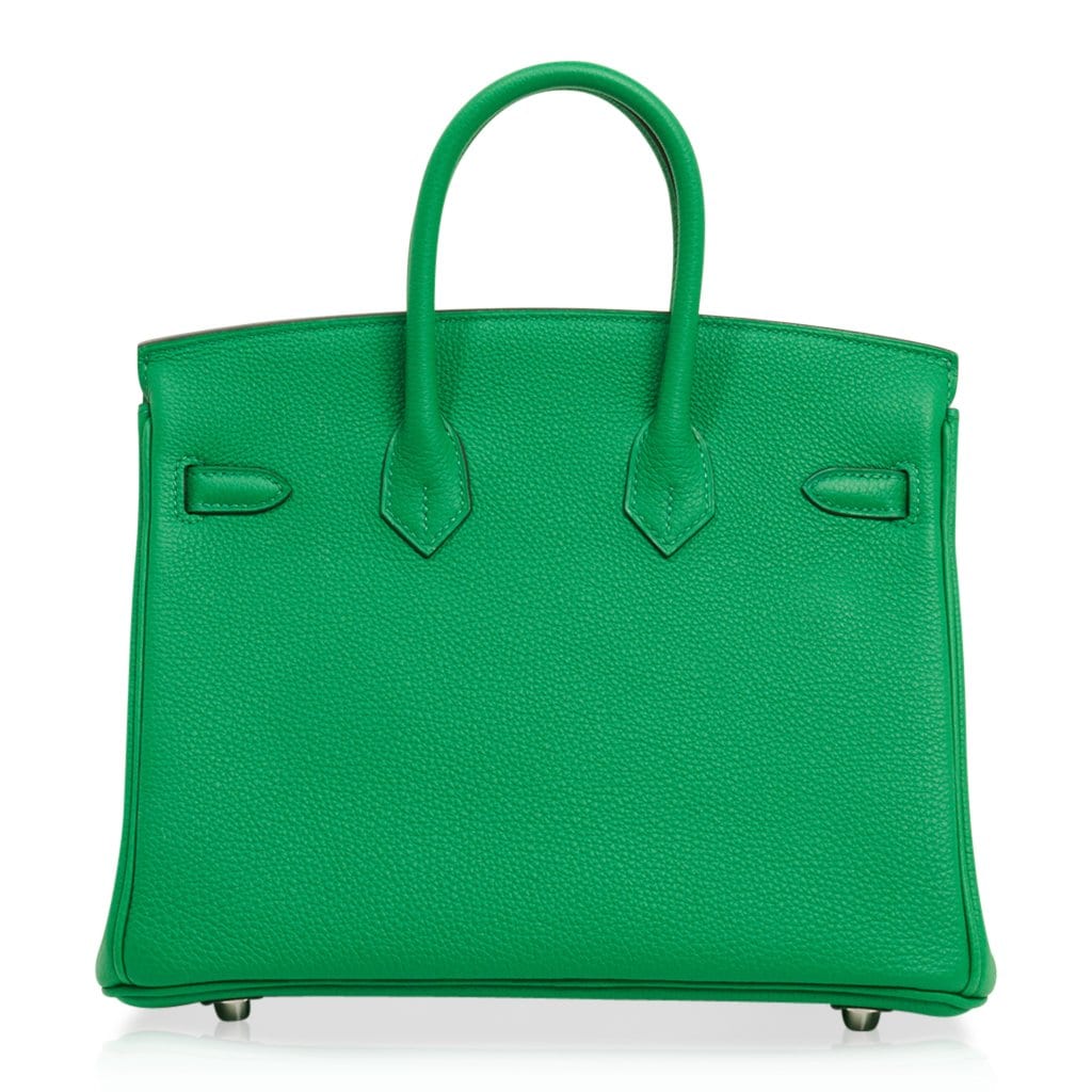 Hermes Verso Birkin 25 Bag Bamboo & Caramel Togo Leather with Palladiu ...