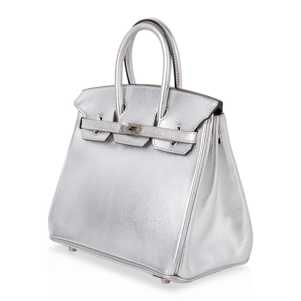 Grey Rare Hermès Birkin 25cm handbag