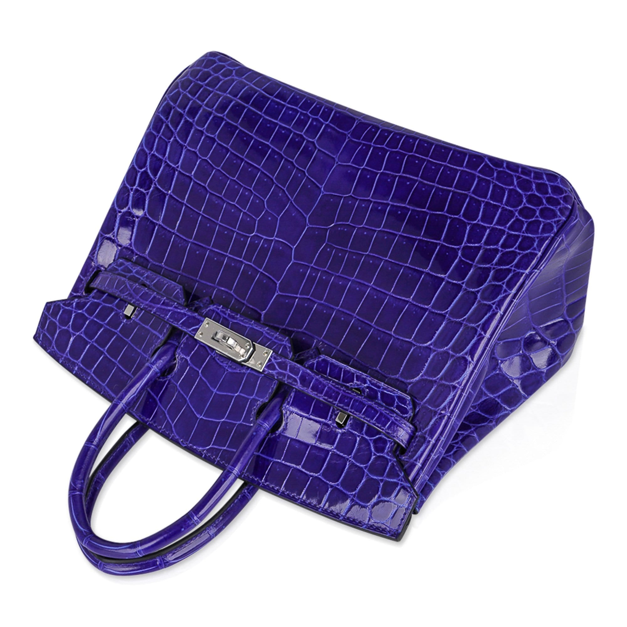 Hermes Birkin 30 Purple Crocodile Handbags  Hermes birkin, Crocodile  handbags, Birkin