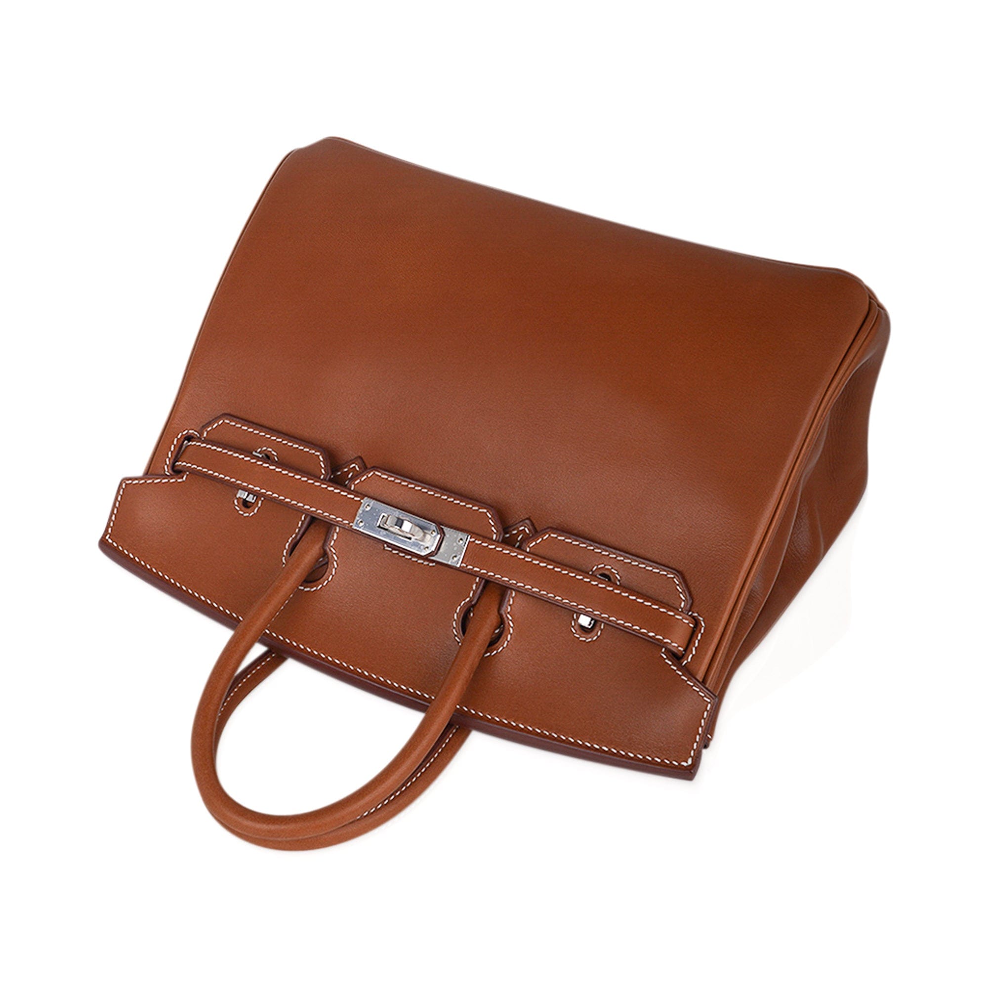 Hermes Limited Edition Birkin 25 Fauve Barenia Leather Bag
