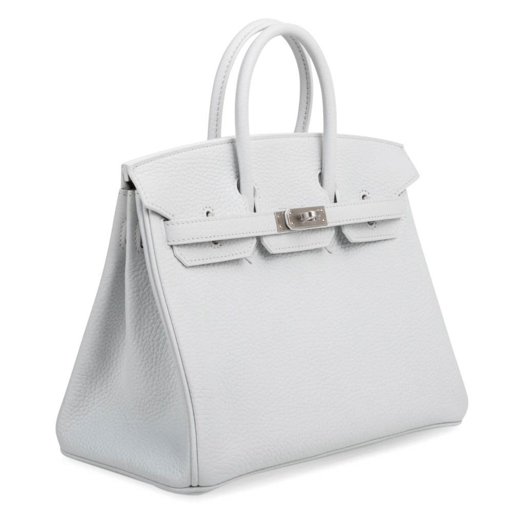 Hermès Birkin 25 White Epsom “Rainbow Fizz” Palladium Hardware