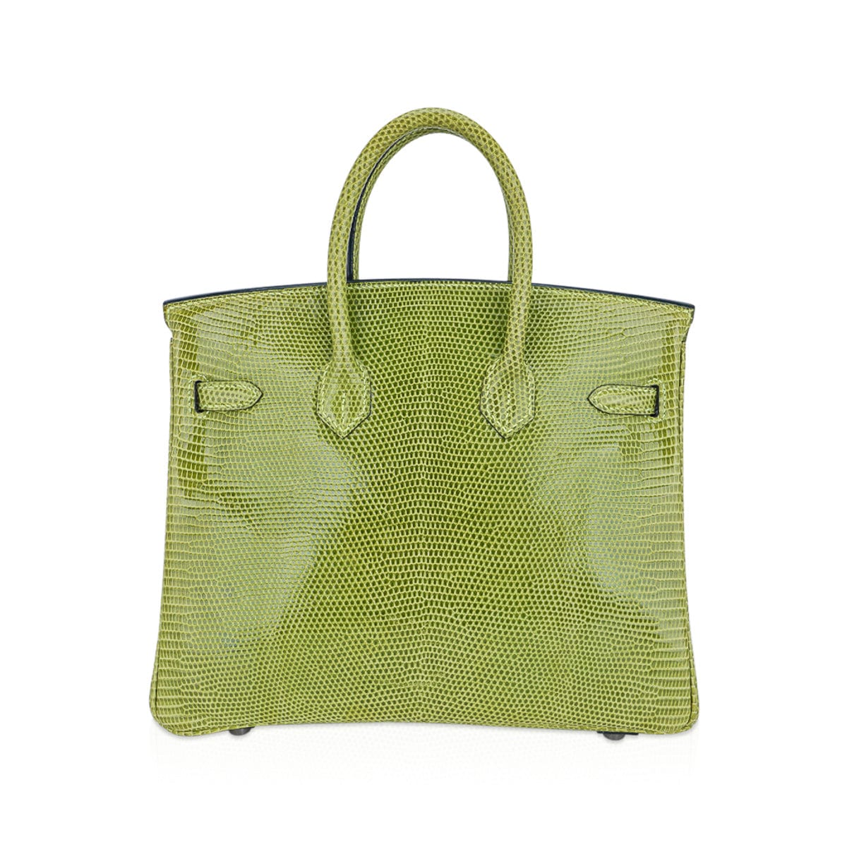 Hermes Limited Edition Birkin 25 Bag in Vert Anis Lizard with