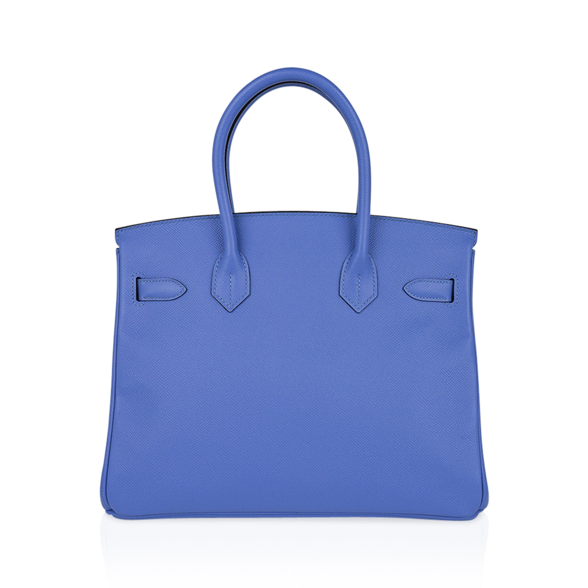 Hermes Birkin 30 Bag Blue Paradis Gold Hardware Epsom Leather – Mightychic