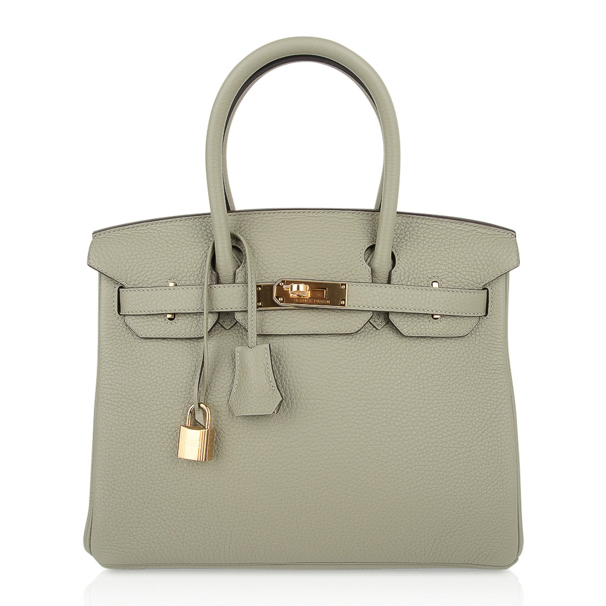 Hermès Birkin 30 Bag Sage Clemence Leather - Gold Hardware