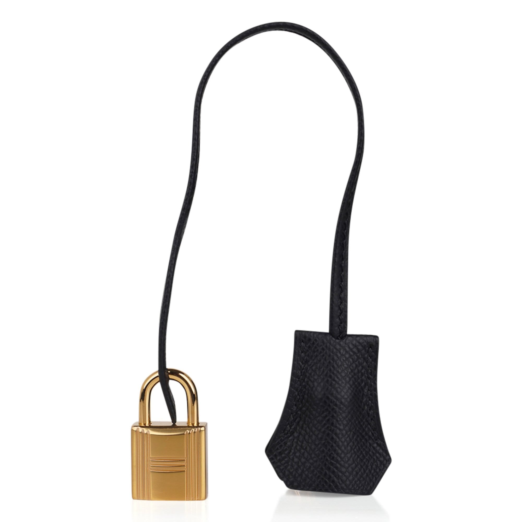 Hermes Birkin 30 Bag Black Gold Hardware Epsom Leather New w/ Box
